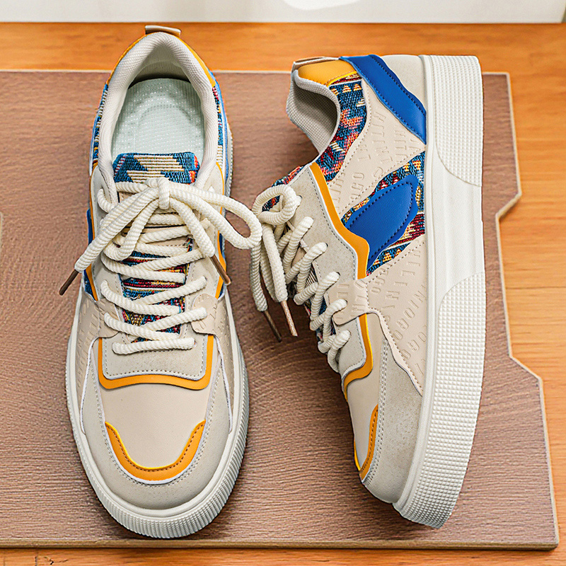 Men's Vintage Patchwork Platfo - Vintage Fashion Streetwear ulasan dan harga
