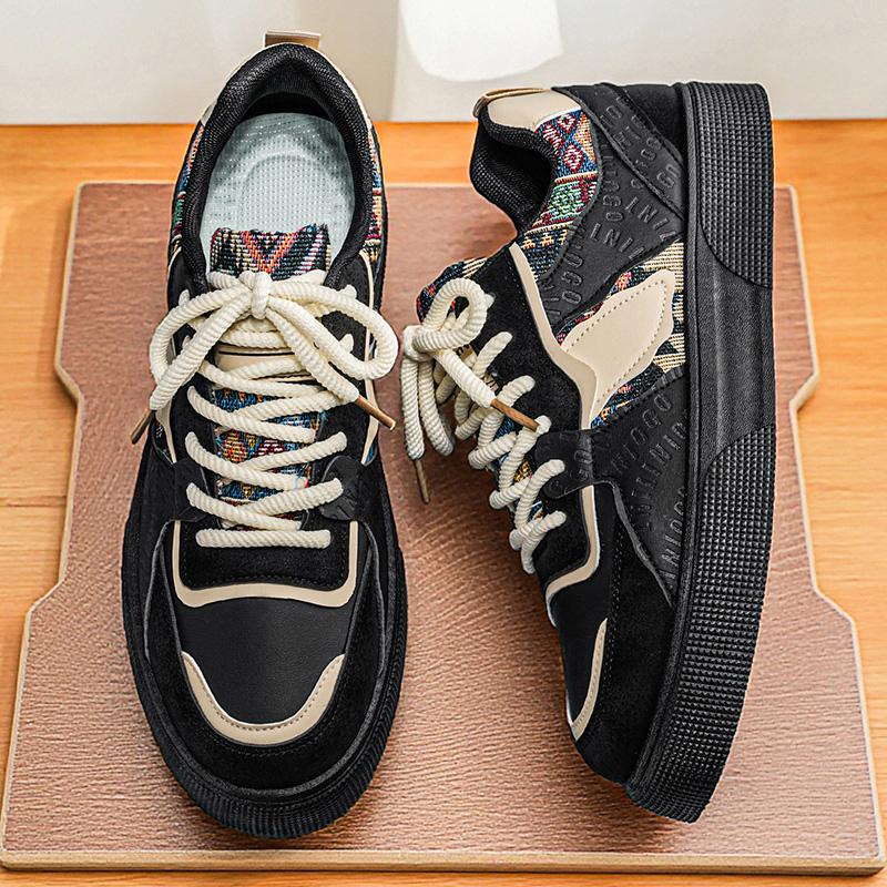 Men's Vintage Patchwork Platfo - Vintage Fashion Streetwear ulasan dan harga