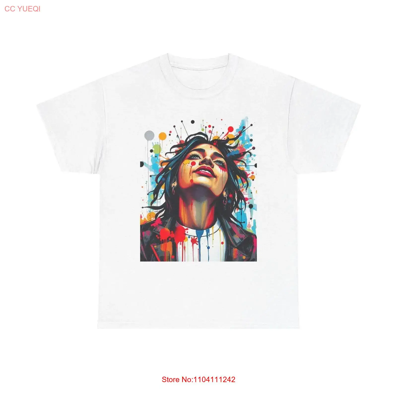 Colorful Art Heavy Cotton T Sh - Vintage Fashion Outfits Men ulasan dan harga