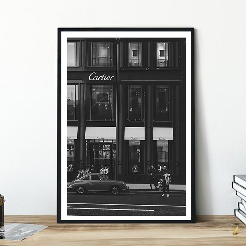 European Street Canvas Paintin - Vintage Fashion Posters ulasan dan harga