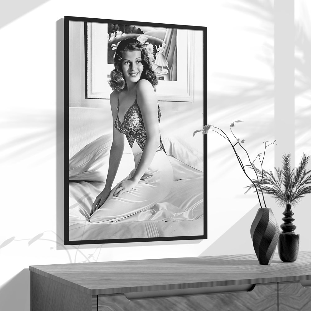 Rita Hayworth Poster,Black and - Vintage Fashion Sketches ulasan dan harga