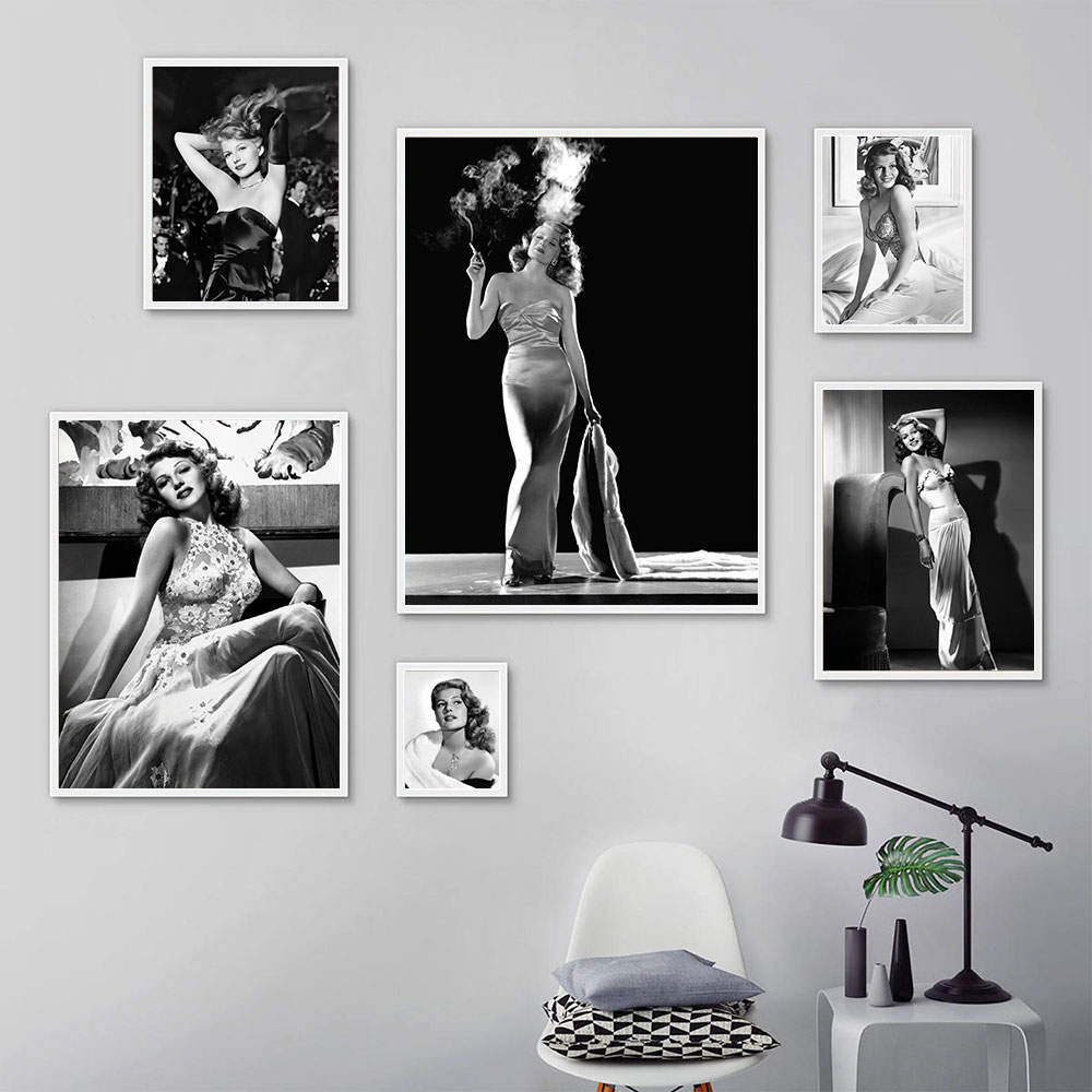 Rita Hayworth Poster,Black and - Vintage Fashion Sketches ulasan dan harga