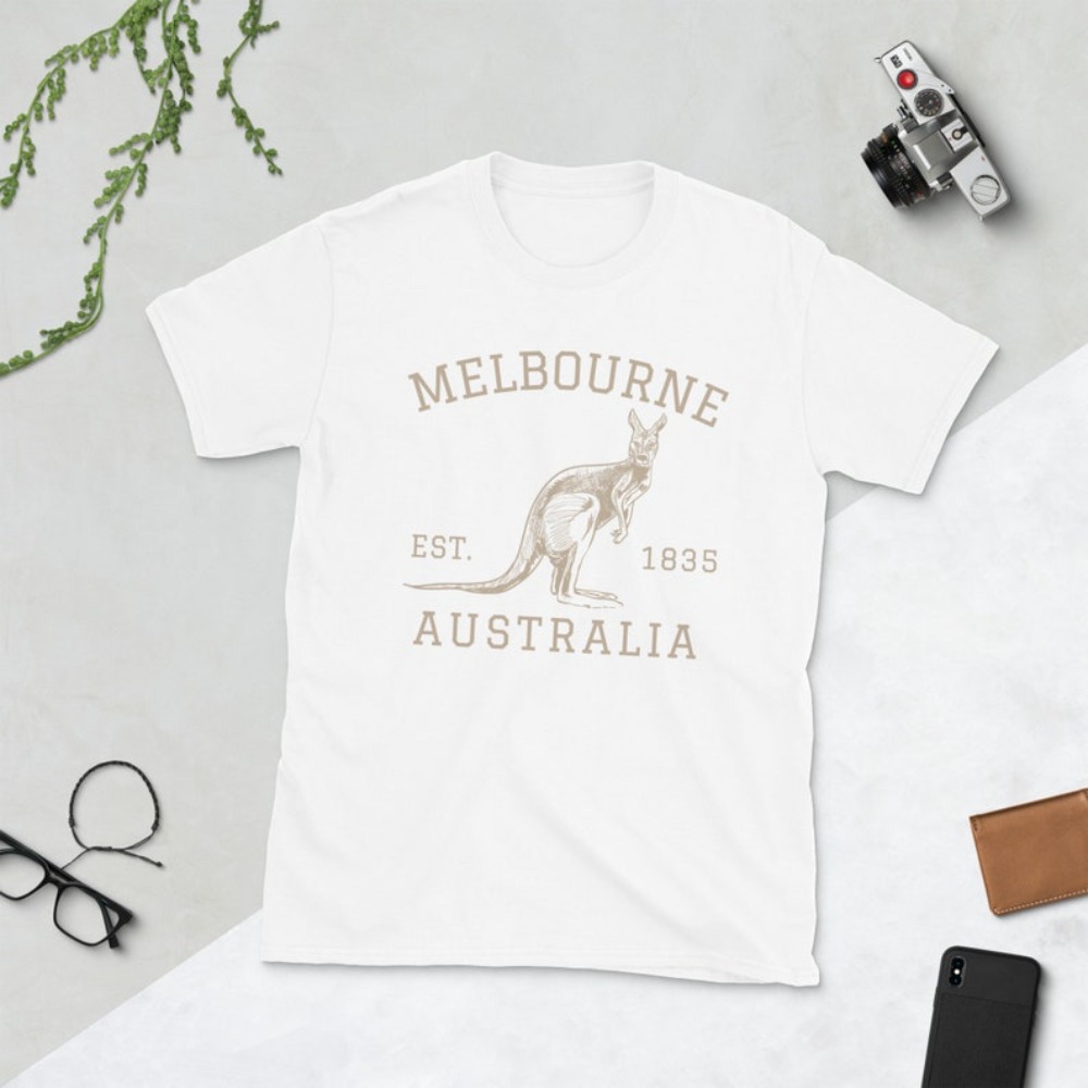 Melbourne Australia T-Shirt Au - Vintage Fashion Melbourne ulasan dan harga