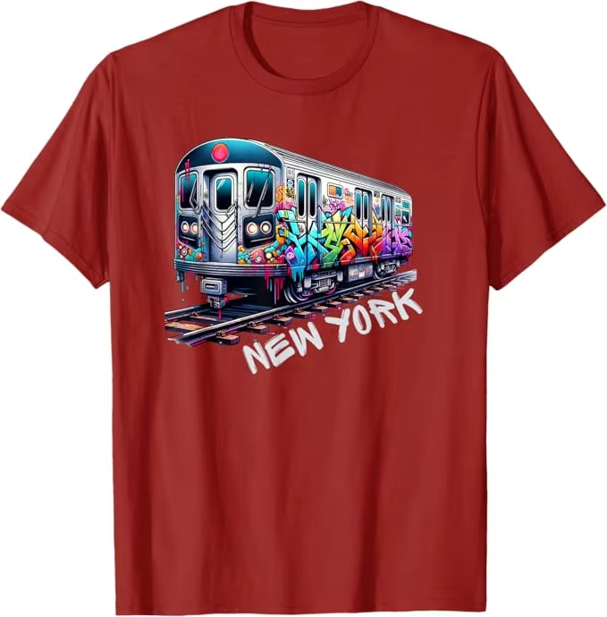 New York Train Graffiti Style  - Vintage Fashion Nyc ulasan dan harga