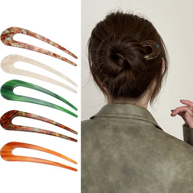 U-shaped Female Hairpin Fashio - Vintage Fashion Style Female ulasan dan harga