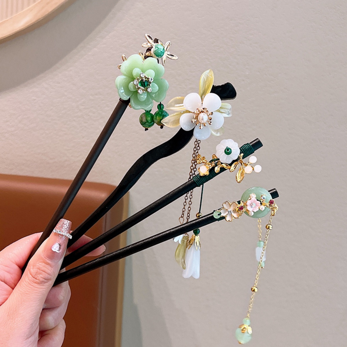 Exquisite Flower Tassel Wooden - Vintage Fashion Ai ulasan dan harga