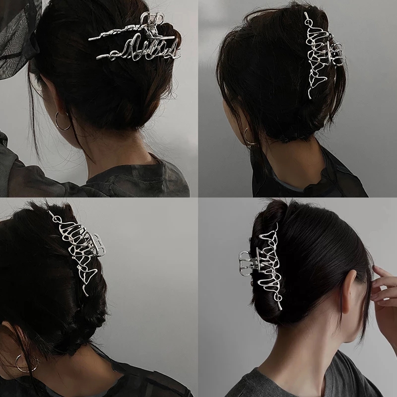 Fashion Irregular Metal Hair C - Vintage Fashion Ai ulasan dan harga