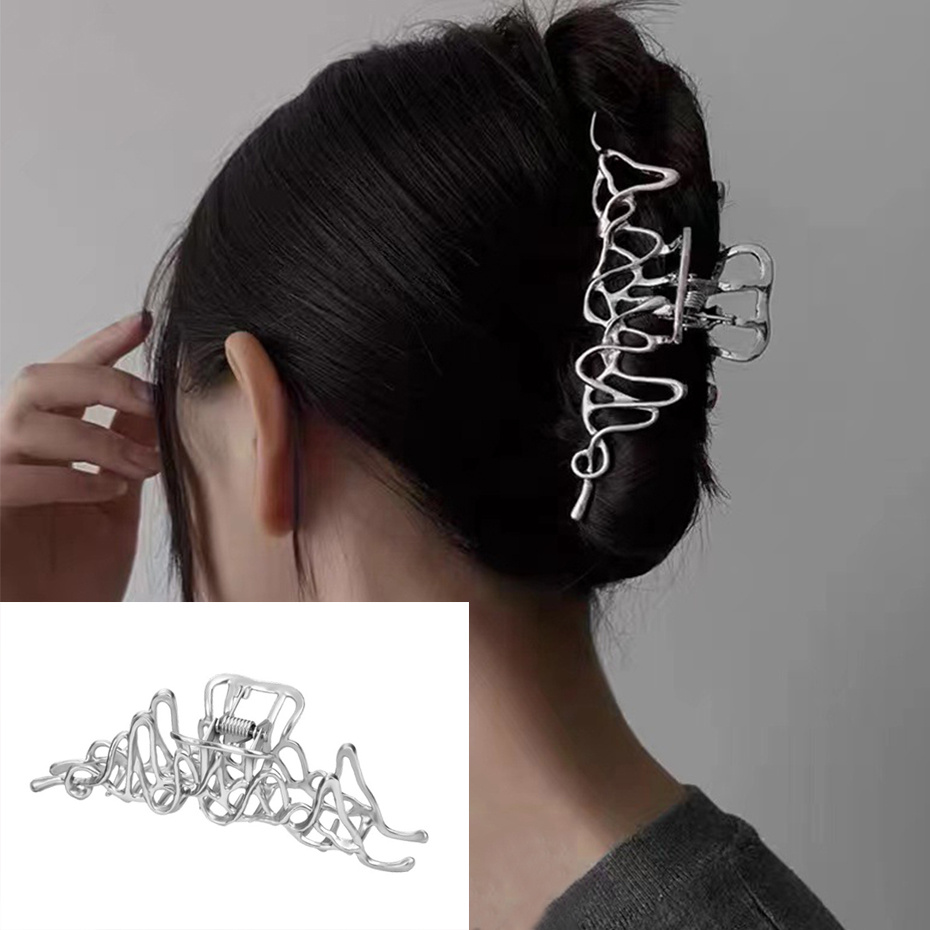 Fashion Irregular Metal Hair C - Vintage Fashion Ai ulasan dan harga