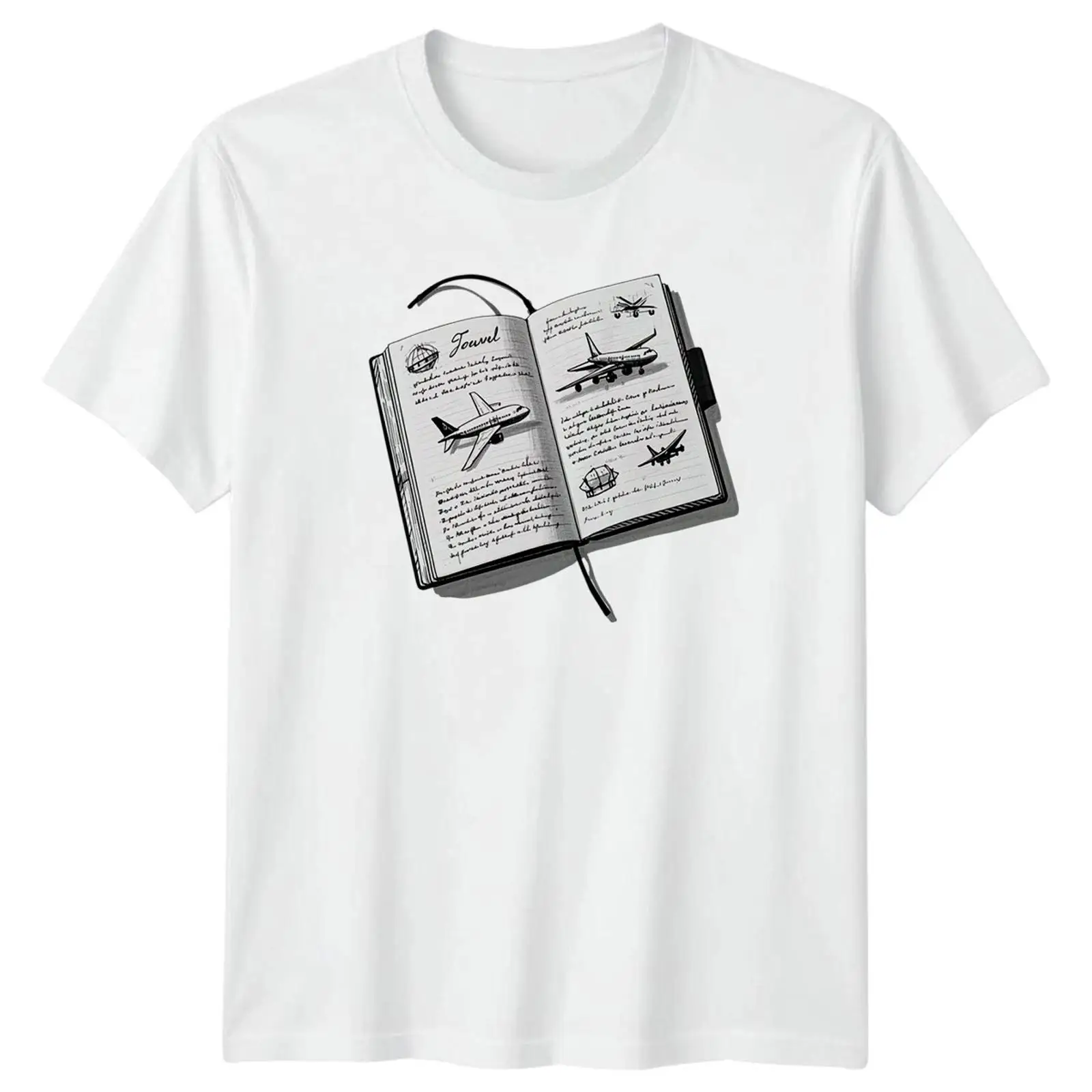 Travel Journal Sketch T Shirt  - Vintage Fashion Sketches ulasan dan harga