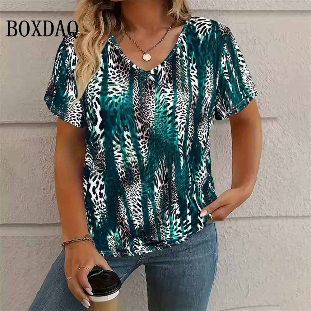Summer Vintage Leopard 3D Prin - Vintage Fashion Ai ulasan dan harga