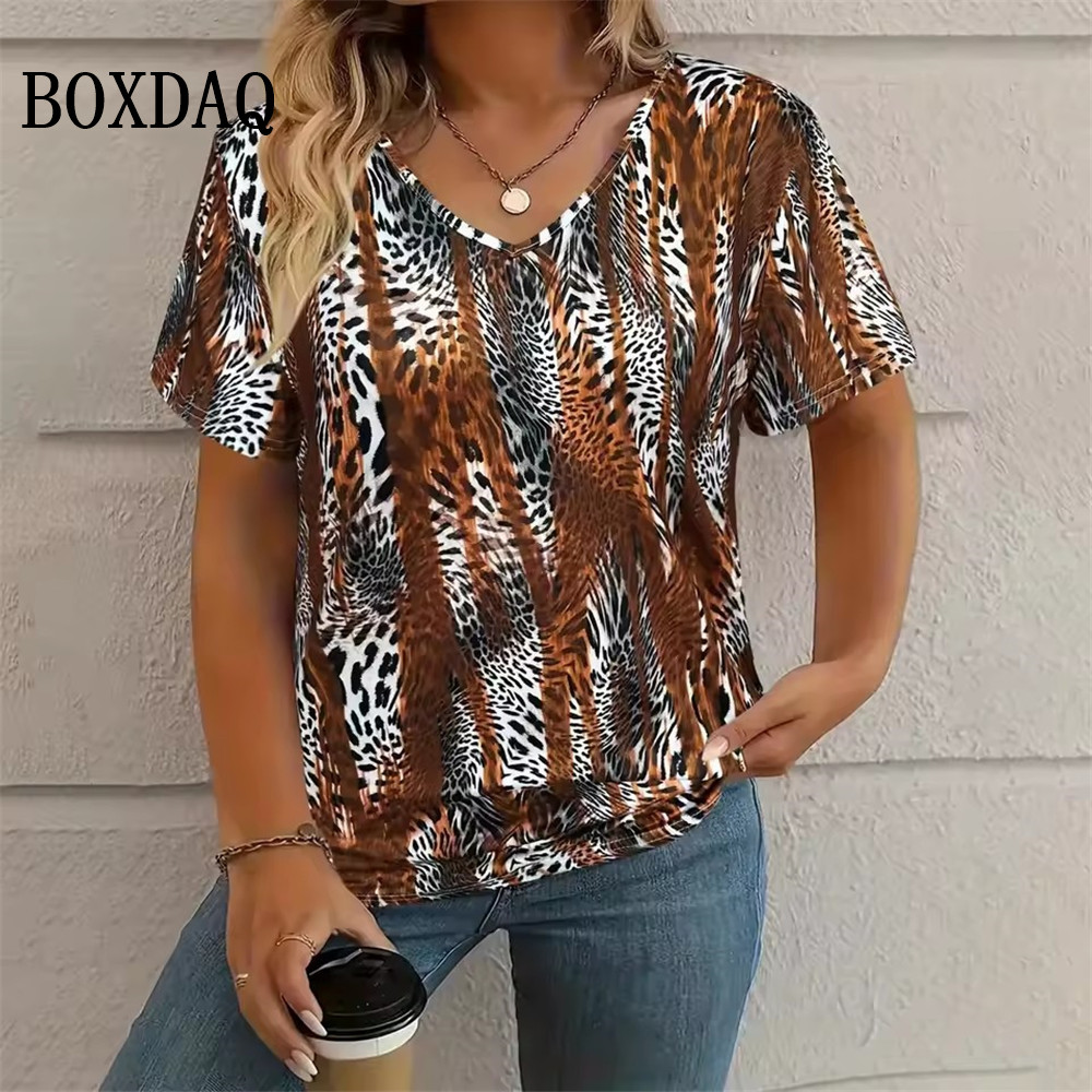 Summer Vintage Leopard 3D Prin - Vintage Fashion Ai ulasan dan harga
