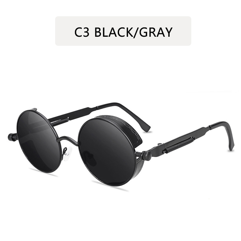 Metal Steampunk Sunglasses Men - Vintage Fashion De ulasan dan harga