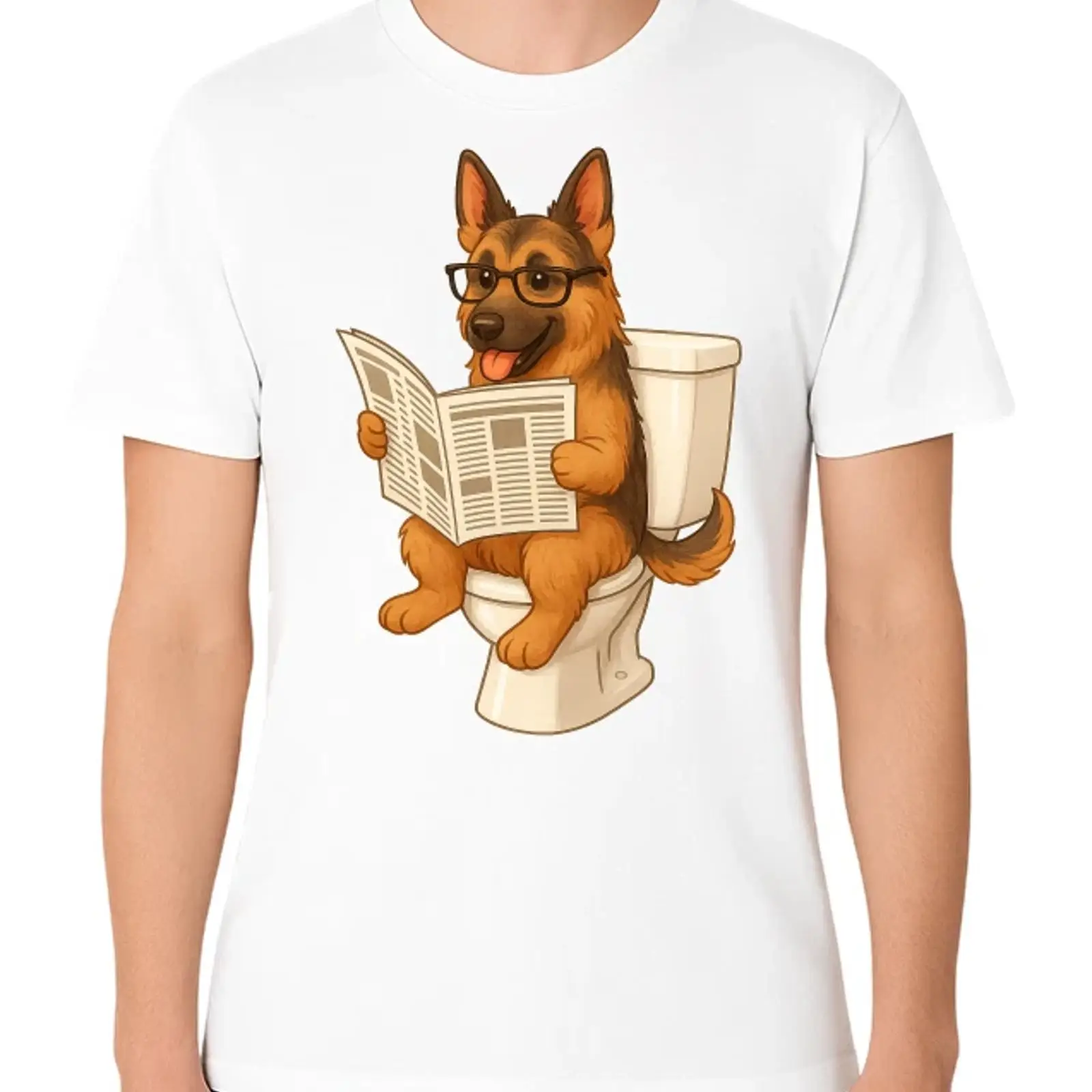 German Shepherd Dog Reading Ne - Vintage Fashion Newspaper ulasan dan harga