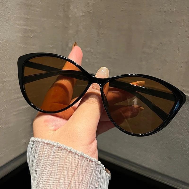 1Pc Retro Frame Cat Eye Sungla - Vintage Fashion Streetwear ulasan dan harga