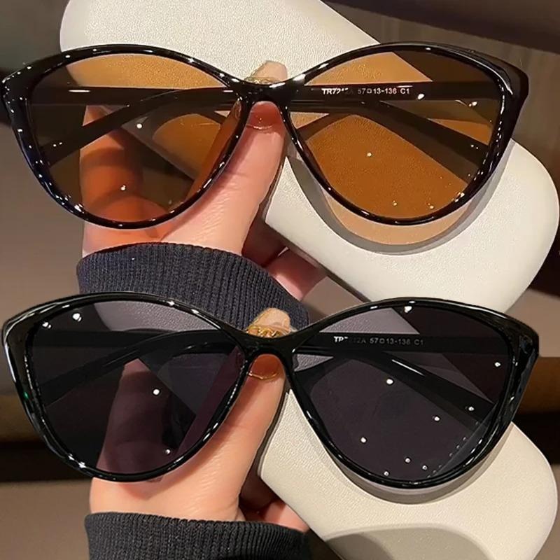 1Pc Retro Frame Cat Eye Sungla - Vintage Fashion Streetwear ulasan dan harga